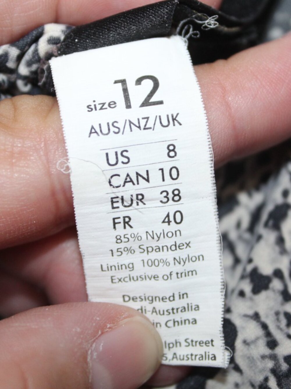 Bond-eye one piece ruched slimming snakeskin adjustable swimsuit size 8 - Picture 11 of 11